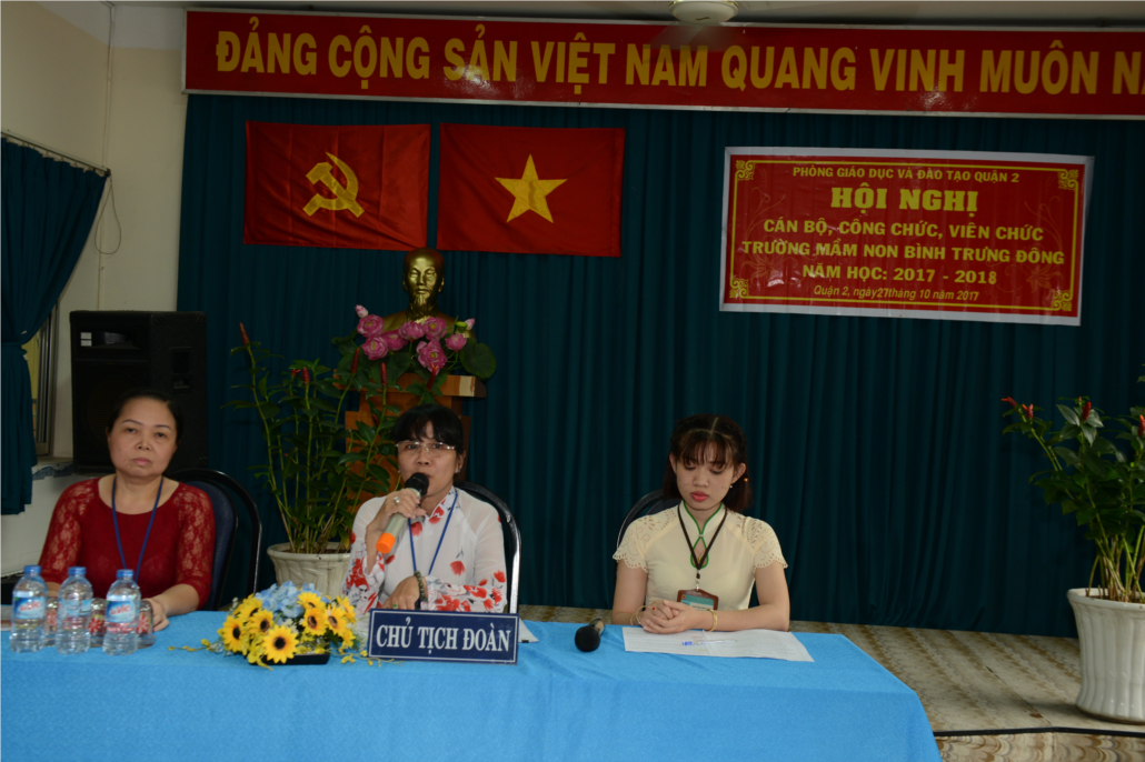 HỘI NGHỊ CÁN BỘ CÔNG CHỨC NĂM HỌC: 2017 - 2018